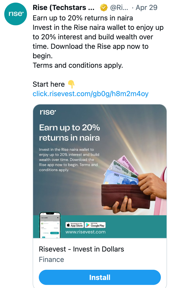 Paid campaign creative example two